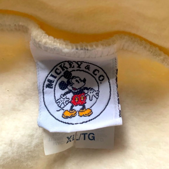 VTG 90s Disney Mickey & Co Mickey Mouse Print Oversized Sweatshirt White Size XL - Picture 4 of 5